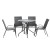 Gardeon Outdoor Dining Set - Steel Frame, Stackable Chairs, Weather-Resistant, Easy Assembly for Patio or Garden Use