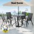 Gardeon Outdoor Dining Set - Steel Frame, Stackable Chairs, Weather-Resistant, Easy Assembly for Patio or Garden Use