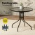 Gardeon Outdoor Dining Set - Steel Frame, Stackable Chairs, Weather-Resistant, Easy Assembly for Patio or Garden Use