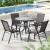 Gardeon Outdoor Dining Set - Steel Frame, Stackable Chairs, Weather-Resistant, Easy Assembly for Patio or Garden Use