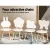 Keezi 5PCS Kids Table and Chairs Set - White MDF & Pine, Creative Shapes, Safe & Durable for Play, Study, and Meals