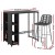 Gardeon Outdoor Bar Set: PE Wicker, Powder-Coated Steel, 2 Stools & Table, UV-Resistant, Easy Assembly, 1-Year Warranty