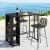 Gardeon Outdoor Bar Set: PE Wicker, Powder-Coated Steel, 2 Stools & Table, UV-Resistant, Easy Assembly, 1-Year Warranty