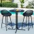 Gardeon 3PC Outdoor Bar Set - Black Steel & MDF Table, Polypropylene Bar Stools, Weather-Resistant Patio Furniture Set