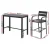 Gardeon 5-Piece Outdoor Bar Set: Weather-Resistant Aluminium Stools & Table with Cushions for Patio Dining