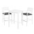 Gardeon 3-Piece Outdoor Aluminium Bar Set: Stylish Bistro Stools & Table with Cushions for Patios - Weather-Resistant
