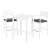 Gardeon 3-Piece Outdoor Aluminium Bar Set: Stylish Bistro Stools & Table with Cushions for Patios - Weather-Resistant
