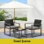 Gardeon 3PC Outdoor Bistro Set: Handwoven PE Rattan, Steel Frame, Tempered Glass Table, Weather-Resistant, Black