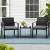 Gardeon 3PC Outdoor Bistro Set: Handwoven PE Rattan, Steel Frame, Tempered Glass Table, Weather-Resistant, Black