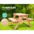 Keezi Kids Wooden Outdoor Picnic Set - Sturdy Fir Wood, Seats 4, Non-Toxic Finish, Indoor/Outdoor Use, Ages 3-8