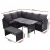 Gardeon 9-Seater Outdoor Dining Set with Black PE Wicker, Steel Frame, Tempered Glass Table, Cushions, and Storage Cover