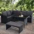 Gardeon 9-Seater Outdoor Dining Set with Black PE Wicker, Steel Frame, Tempered Glass Table, Cushions, and Storage Cover