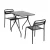 Gardeon 3PC Outdoor Bistro Set: Steel Patio Furniture with Black Powder Finish, Weather-Resistant, Easy Assembly
