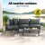 Gardeon 4-Seater Aluminium Patio Sofa Set, Charcoal – Weather-Resistant, Easy Assembly, Outdoor Furniture, 4PC