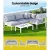Gardeon 4-Seater Outdoor Aluminium Sofa Set - Water & UV Resistant Cushions, Easy Assembly, White, Grey Cushions Gardeon 4-Seater Outdoor Aluminium Sofa Set - Water & UV Resistant Cushions, Easy Assembly, White, Grey Cushions