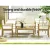 Gardeon 4-Piece Outdoor Sofa Set - Solid Acacia Wood, Water & UV-Resistant Cushions, 4-Seater, Easy Assembly