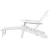 Gardeon 3PC Adirondack Outdoor Lounge Set - White, Hemlock Wood, Foldable, with Ottoman & Table, Eco-Friendly Paint