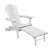 Gardeon 2PC Adirondack Outdoor Chairs - Foldable Hemlock Wood Sun Lounge with Footstool, 150kg Capacity, Patio Furniture Gardeon 2PC Adirondack Outdoor Chairs - Foldable Hemlock Wood Sun Lounge with Footstool, 150kg Capacity, Patio Furniture