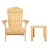 Gardeon 3PC Adirondack Outdoor Set - Eco-Friendly Hemlock Wood Foldable Chairs & Table, Classic Design, Easy Assembly