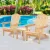 Gardeon 3PC Adirondack Outdoor Set - Eco-Friendly Hemlock Wood Foldable Chairs & Table, Classic Design, Easy Assembly
