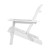 Gardeon 3PC Adirondack Outdoor Set - White Hemlock Wood, Foldable Chairs & Table, Eco-Friendly, High Back Support