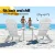 Gardeon 3PC Adirondack Outdoor Set - White Hemlock Wood, Foldable Chairs & Table, Eco-Friendly, High Back Support