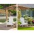 Gardeon 3PC Adirondack Outdoor Set - White Hemlock Wood, Foldable Chairs & Table, Eco-Friendly, High Back Support