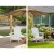 Gardeon 3PC Adirondack Outdoor Set - White Hemlock Wood, Foldable Chairs & Table, Eco-Friendly, High Back Support