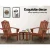 Gardeon 3PC Adirondack Outdoor Set - Fir Wood, Eco-Friendly Finish, Includes 2 Chairs & Side Table, Brown, Easy Assembly