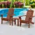 Gardeon 3PC Adirondack Outdoor Set - Fir Wood, Eco-Friendly Finish, Includes 2 Chairs & Side Table, Brown, Easy Assembly