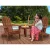Gardeon 3PC Adirondack Outdoor Set - Fir Wood, Eco-Friendly Finish, Includes 2 Chairs & Side Table, Brown, Easy Assembly