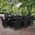 Gardeon 9-Piece Outdoor Dining Set with Black PE Rattan, Aluminium Frame, 5mm Glass Table, and Water-Resistant Cover