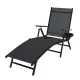 Gardeon Aluminium Sun Lounge: Weather & UV-Resistant, 7-Position Adjustable Beach Chair, 150kg Capacity, Black Gardeon Aluminium Sun Lounge: Weather & UV-Resistant, 7-Position Adjustable Beach Chair, 150kg Capacity, Black