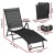 Gardeon Aluminium Sun Lounge: Weather & UV-Resistant, 7-Position Adjustable Beach Chair, 150kg Capacity, Black