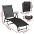 Gardeon Aluminium Sun Lounge: Weather & UV-Resistant, 7-Position Adjustable Beach Chair, 150kg Capacity, Black