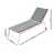 Gardeon Sun Lounger Chaise - White, Aluminium Frame, 5-Position Adjustable, Wheels, Weather-Resistant, 182x59x38.5 CM