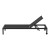 Gardeon Sun Lounger: Black Aluminium Beach Chair with Wheels, Adjustable Backrest, Weather-Resistant, 197cm Long