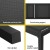 Gardeon Sun Lounger: Black Aluminium Beach Chair with Wheels, Adjustable Backrest, Weather-Resistant, 197cm Long