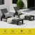 Gardeon Sun Lounge Adjustable Recliner - Lightweight, Water & UV Resistant, Black Chaise, 5 Positions, 190cm x 56.5cm