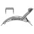 Gardeon 3PC Sun Lounge Set: Grey Steel Frame, UV-Resistant Textilene, Adjustable Backrest, Ideal for Outdoor Relaxation