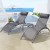 Gardeon 3PC Sun Lounge Set: Grey Steel Frame, UV-Resistant Textilene, Adjustable Backrest, Ideal for Outdoor Relaxation