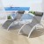 Gardeon 3 Piece Sun Lounge Set Outdoor Lounger Chairs and Table, Steel Frame, Textilene, 5-Position Adjustable, White Gardeon 3 Piece Sun Lounge Set Outdoor Lounger Chairs and Table, Steel Frame, Textilene, 5-Position Adjustable, White