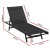 Gardeon Black Steel Sun Lounger: Weather & UV-Resistant, 6-Position Adjustable, 196x60x86cm for Outdoor Relaxation