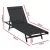 Gardeon Black Steel Sun Lounger: Weather & UV-Resistant, 6-Position Adjustable, 196x60x86cm for Outdoor Relaxation
