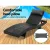 Gardeon 2PC Sun Lounge Set - Black Wicker, Adjustable Backrest, UV-Resistant, 13cm Headrest, Aluminium Frame, 190cm