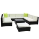 Gardeon 10-Piece Outdoor Sofa Set: UV-Resistant Wicker, Aluminium Frame, Glass Table, Removable Cushion Covers