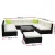 Gardeon 10-Piece Outdoor Sofa Set: UV-Resistant Wicker, Aluminium Frame, Glass Table, Removable Cushion Covers