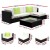 Gardeon 5-Piece Outdoor Sofa Set: UV-Resistant Wicker, Durable Aluminium Frame, Removable Cushions, Glass Table, 4-Seater Gardeon 5-Piece Outdoor Sofa Set: UV-Resistant Wicker, Durable Aluminium Frame, Removable Cushions, Glass Table, 4-Seater