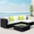 Gardeon 5-Piece Outdoor Sofa Set: UV-Resistant Wicker, Durable Aluminium Frame, Removable Cushions, Glass Table, 4-Seater Gardeon 5-Piece Outdoor Sofa Set: UV-Resistant Wicker, Durable Aluminium Frame, Removable Cushions, Glass Table, 4-Seater
