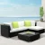 Gardeon 5-Piece Outdoor Sofa Set: UV-Resistant Wicker, Durable Aluminium Frame, Removable Cushions, Glass Table, 4-Seater